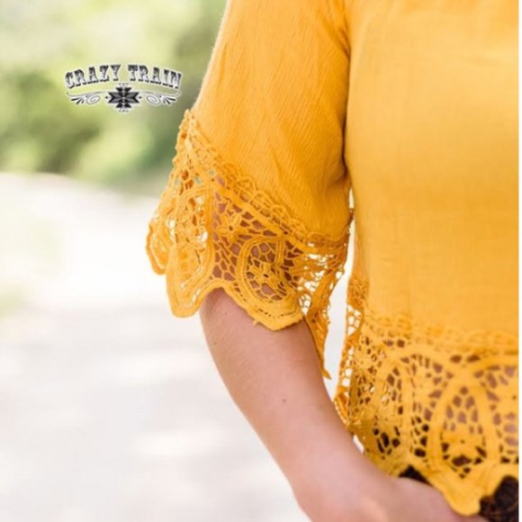 Mustard Crop Top - Picture 2 of 3